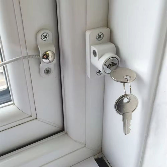 Trava multifuncional para janelas e portas Prodigy Baby, cabo de segurança para janelas, trava de corrente, dispositivo de segurança para bebês